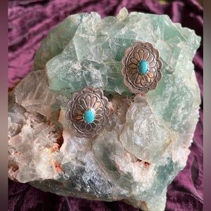 Sterling Silver and Turquoise Earrings